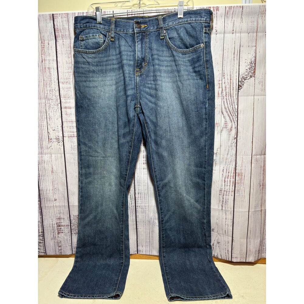 Old Navy Famous Jeans Men 34x32 Bootcut Medium Wash Blue Denim Y2K